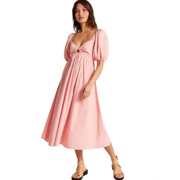 Abercrombie & Fitch Pink Midi Dress - Picture 14 of 14